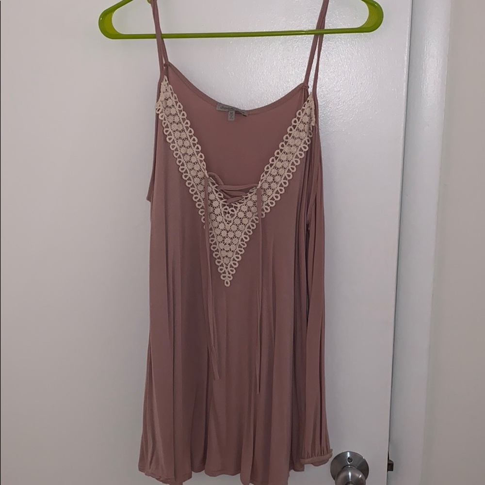 Blush long sleeve shirt